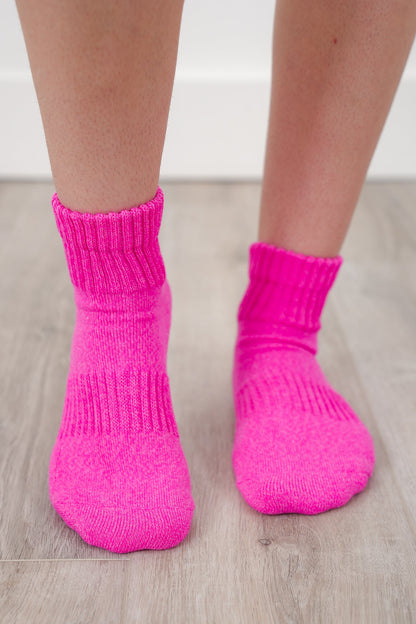 Solid Color Quarter Sporty Socks