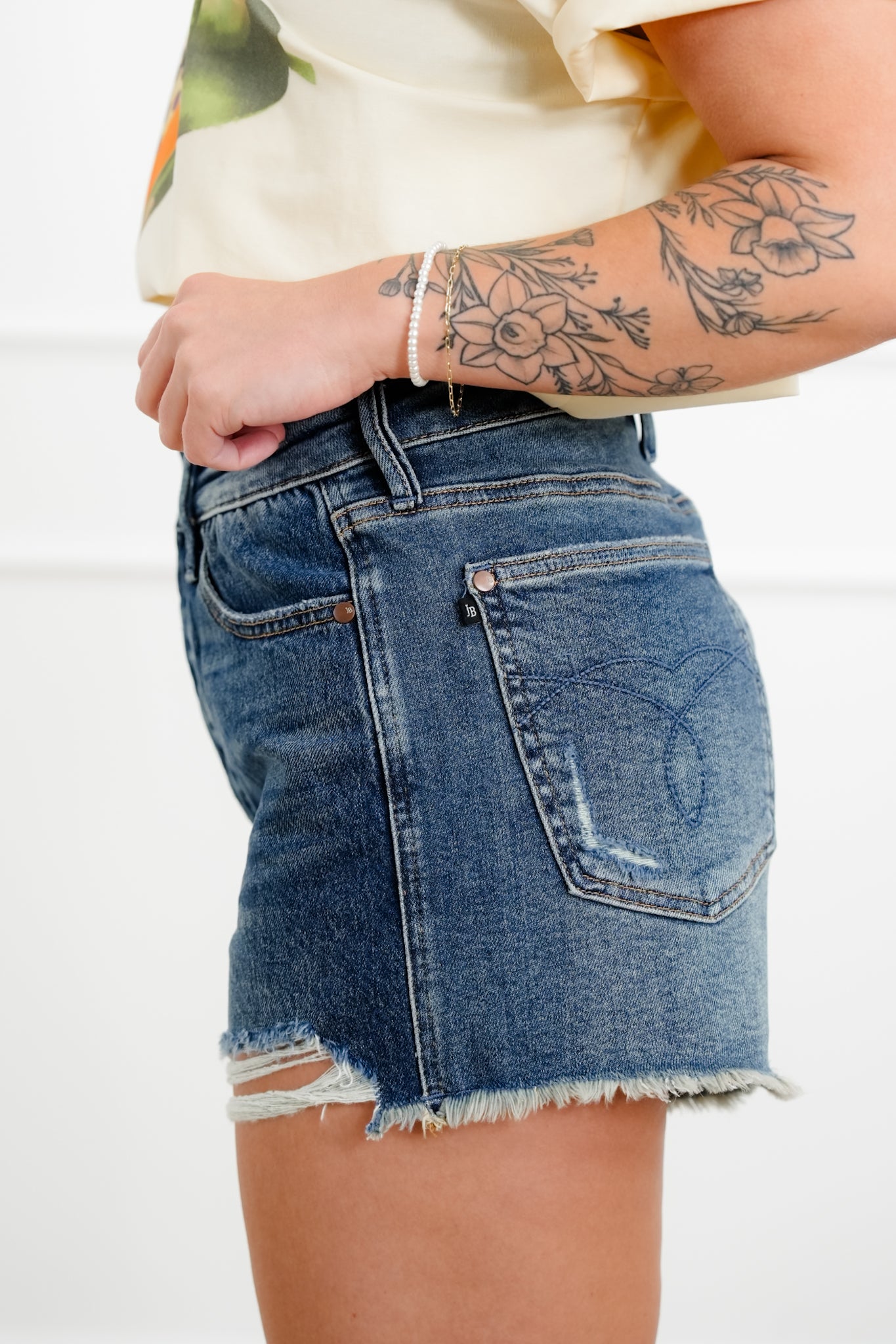 Judy Blue Dark Wash Rigid Magic Cut Off Shorts