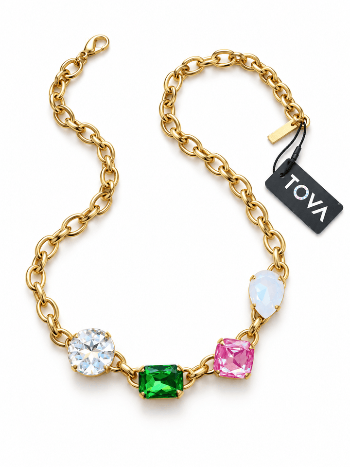 TOVA Tansy Crystal Necklace - Freckled Poppy