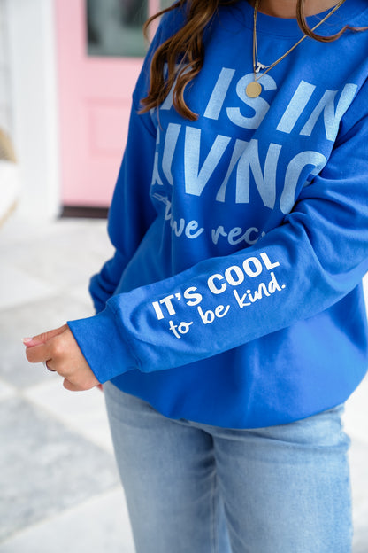 Plus/Reg Long Sleeve "It Is In Giving That We Receive" Graphic Sweatshirt