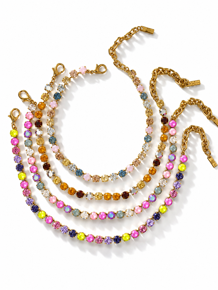 TOVA Oakland Gold Plated Crystal Necklace
