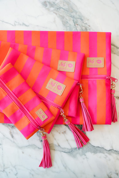 Makeup Junkie Bags Cabana Pink