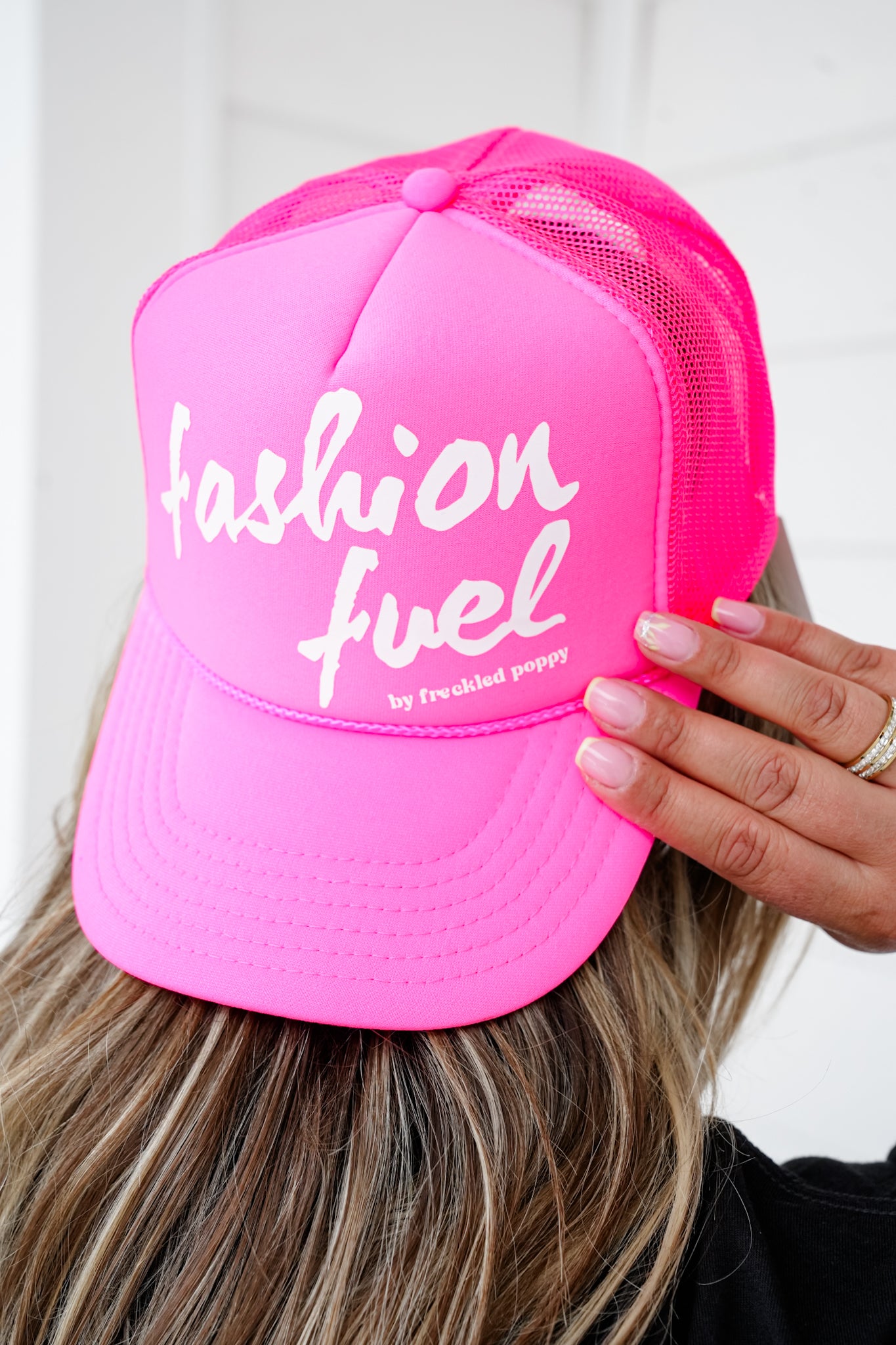 Freckled Poppy "Fashion Fuel" Print Cap