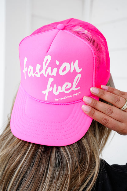 Freckled Poppy "Fashion Fuel" Print Cap