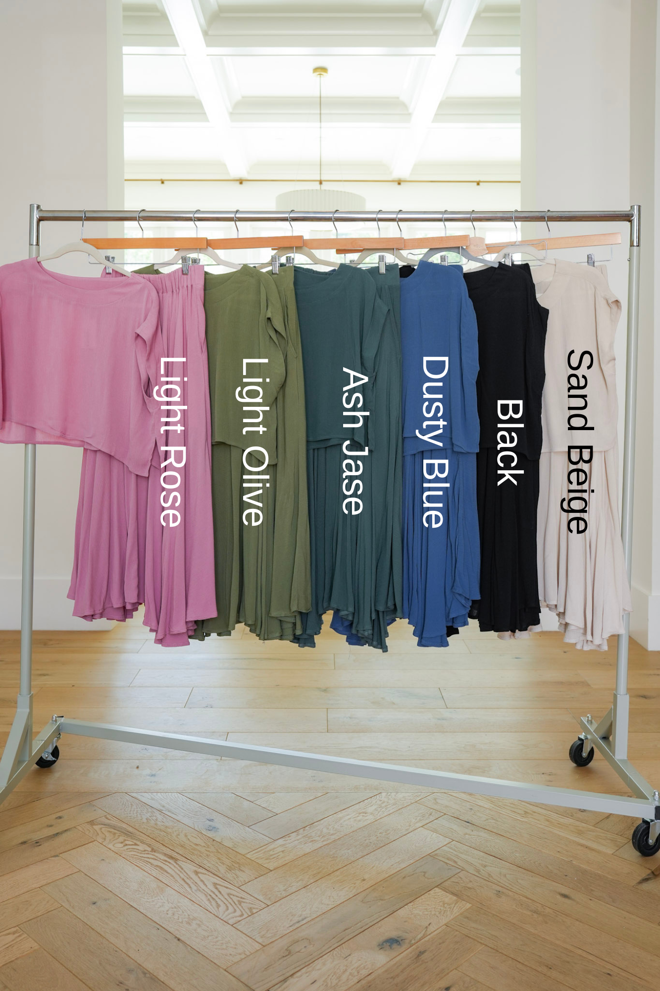 Door Buster! Zenana Woven Gauze Crop Tee And Skirt Set