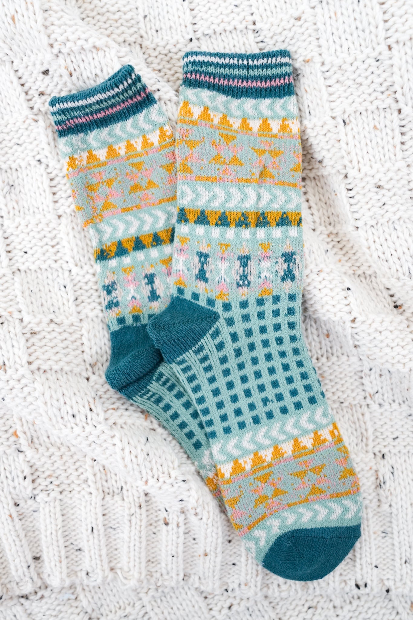 Restock! Geometric Graphic Crew Socks