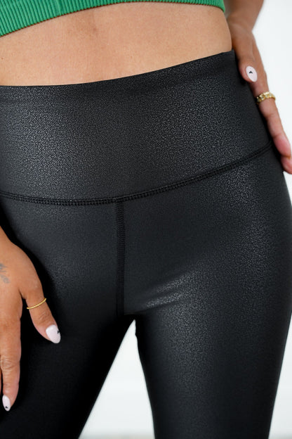 RESTOCK! PLUS/REG PEBBLE LEGGINGS THE BEST!!!!!!! Black Foil Scale Leggings
