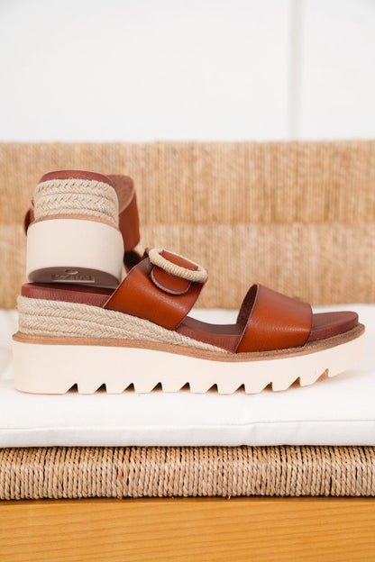 MIA Platform Slide Sandals with Chic Circular Detailing