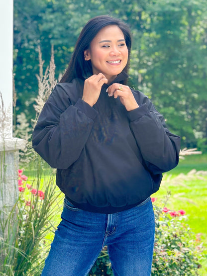 Long Sleeve 1/4 Zip Woven Jacket With Fleece Lining (Multiple Colors)