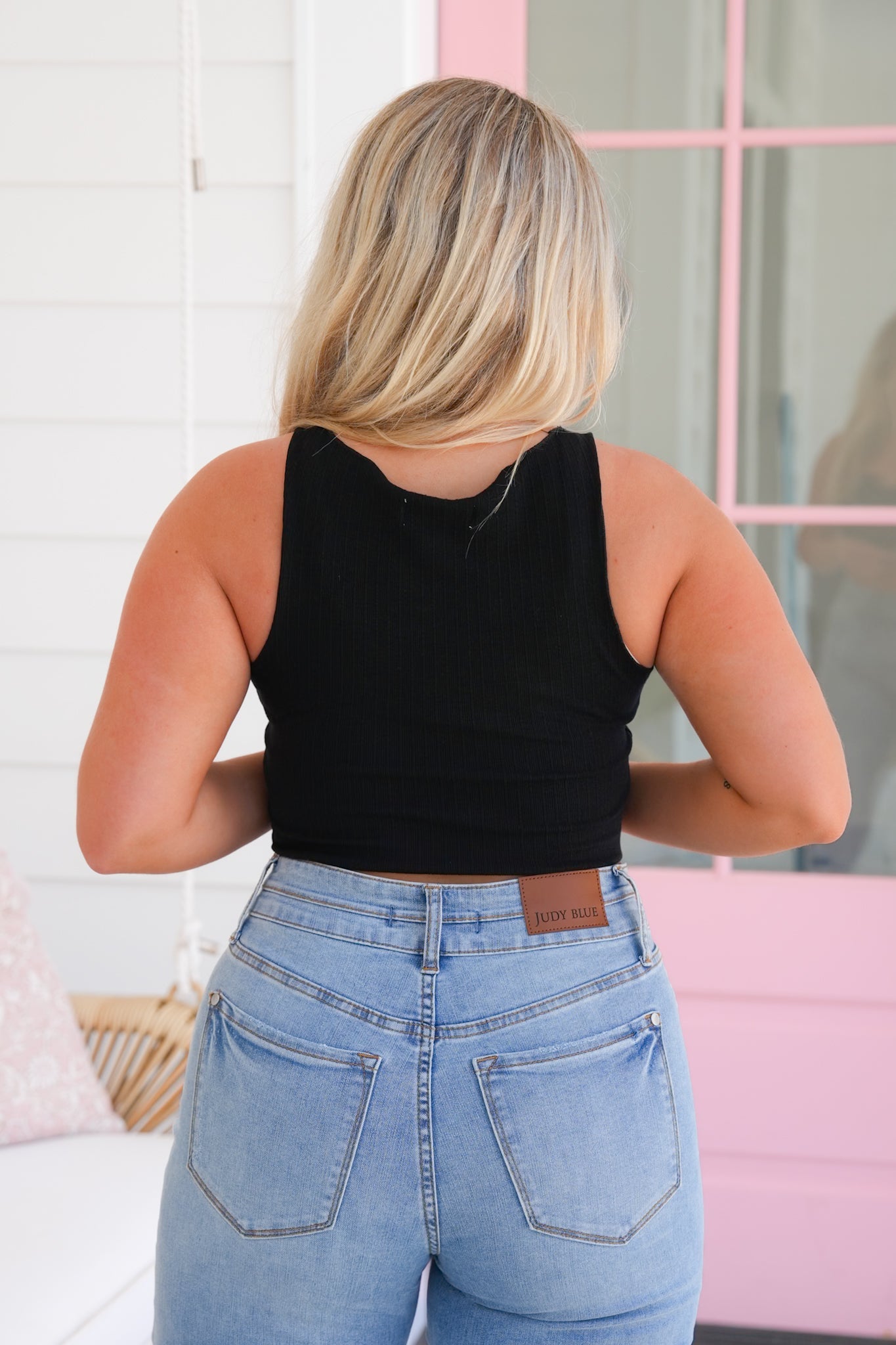 Ribbed Knit Cropped Tank Top (Multiple Colors)