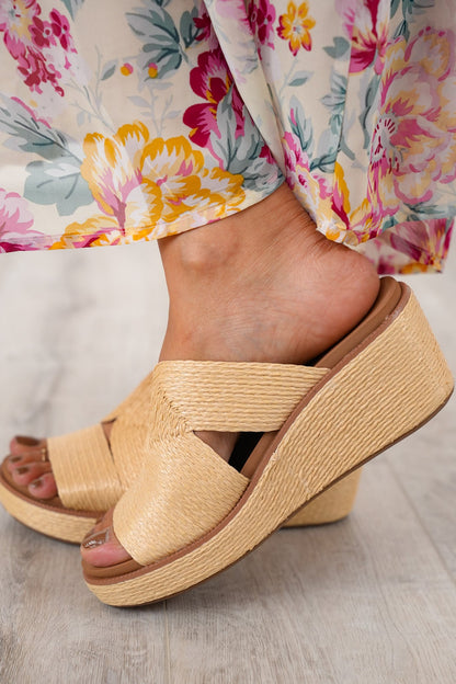 Corky's "Golden Hour" Woven Chic Wedge Heel