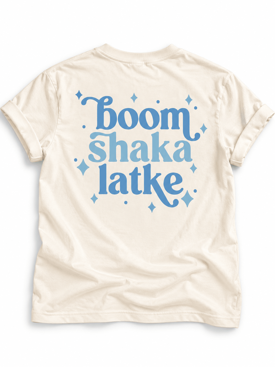 Plus/Reg Short Sleeve "Boom Shaka Latke" Graphic Tee - Freckled Poppy