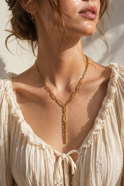 Stainless Steel Lariat Necklace