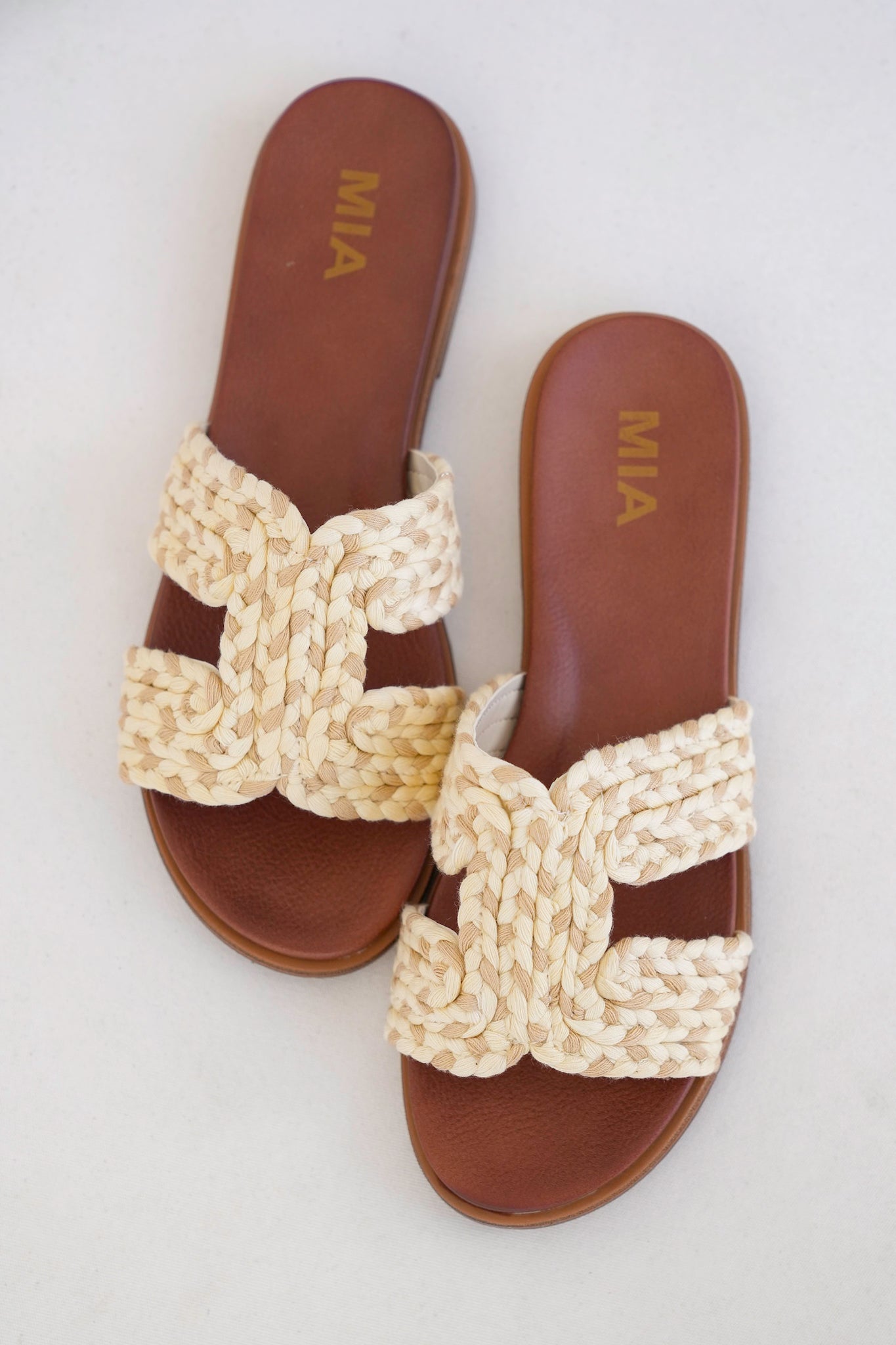 MIA Braided Slip-On Sandal