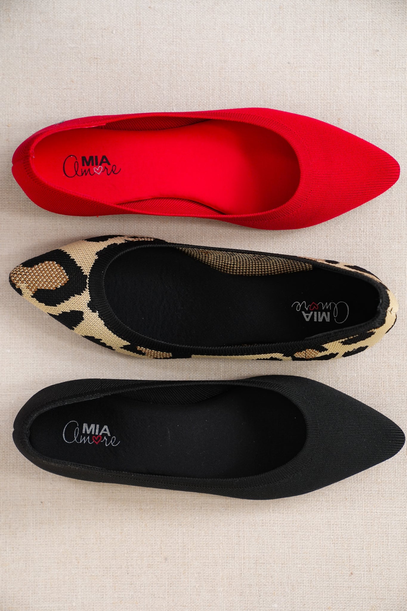MIA Textured Knit Ballet Flat