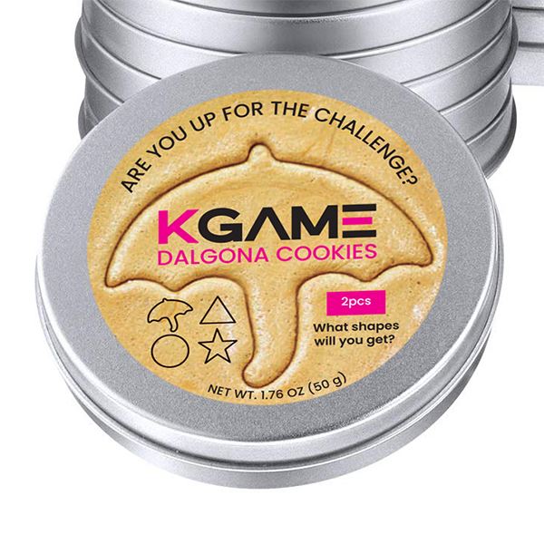Kgame Dalgona Cookie Tin (2 Cookies) *Final Sale*