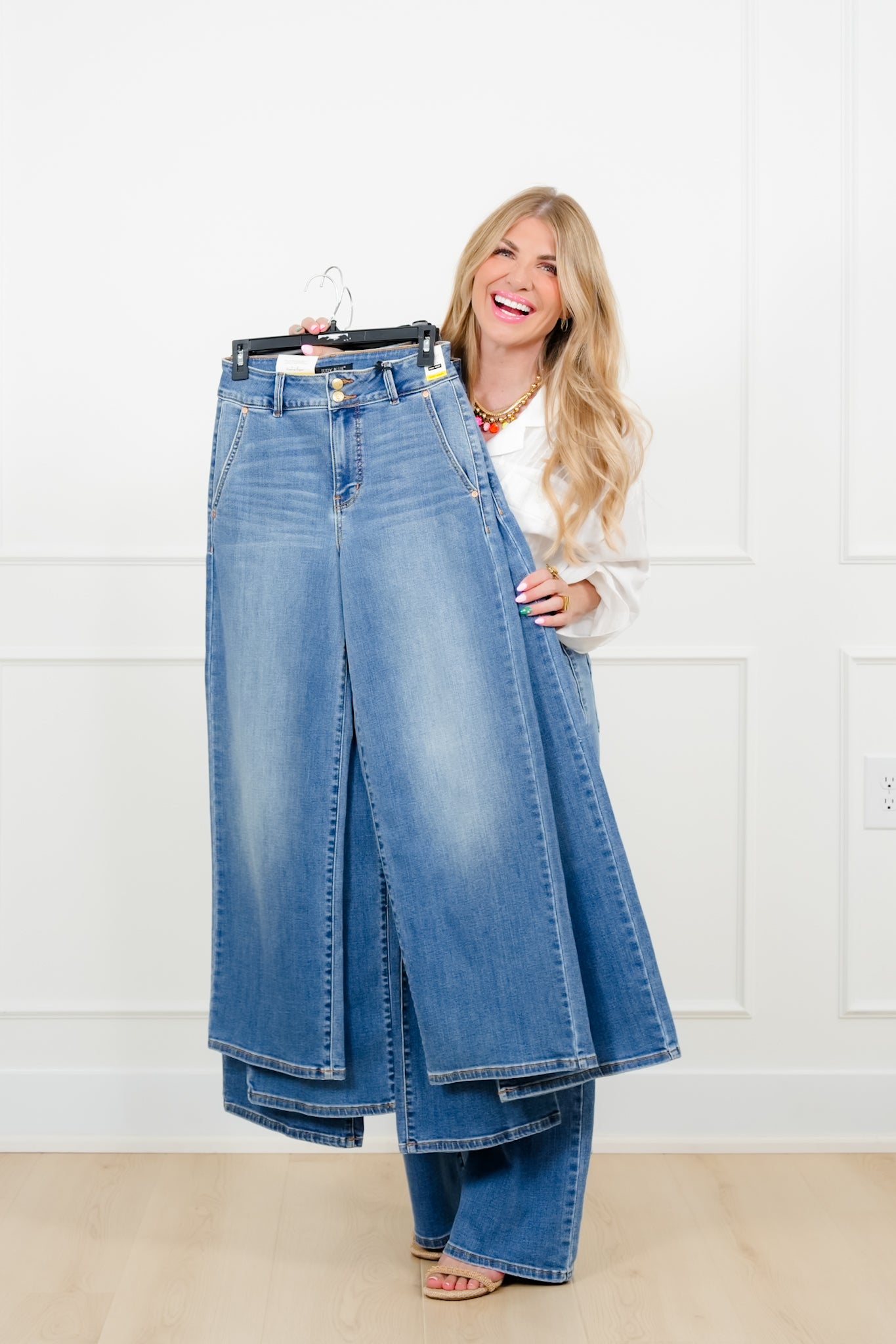 Judy Blue High Rise Medium Wash Multiple Inseam Column Jeans with