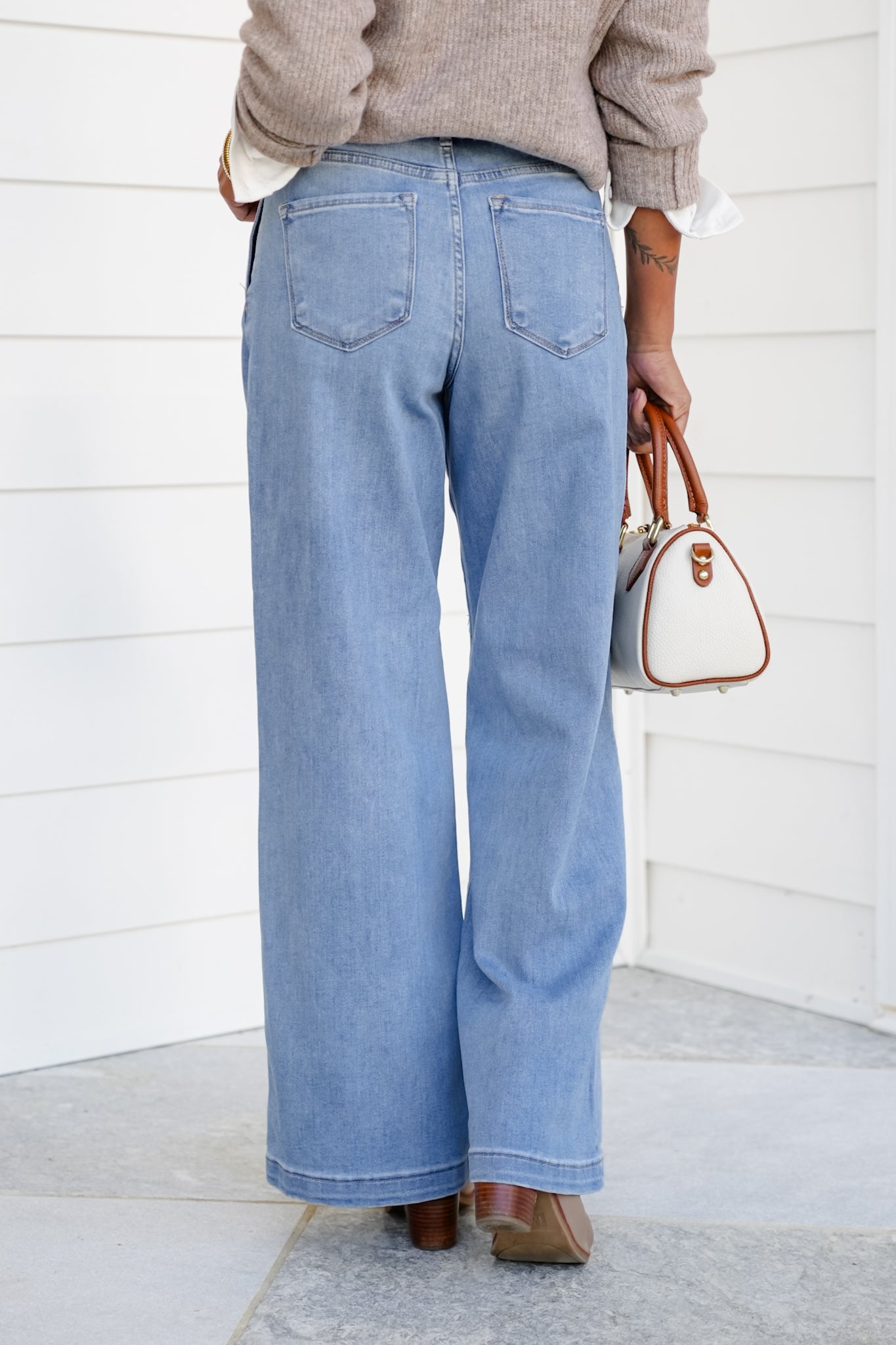 Risen The Windsor Relaxed Waist Wide Leg Jeans – Freckled Poppy