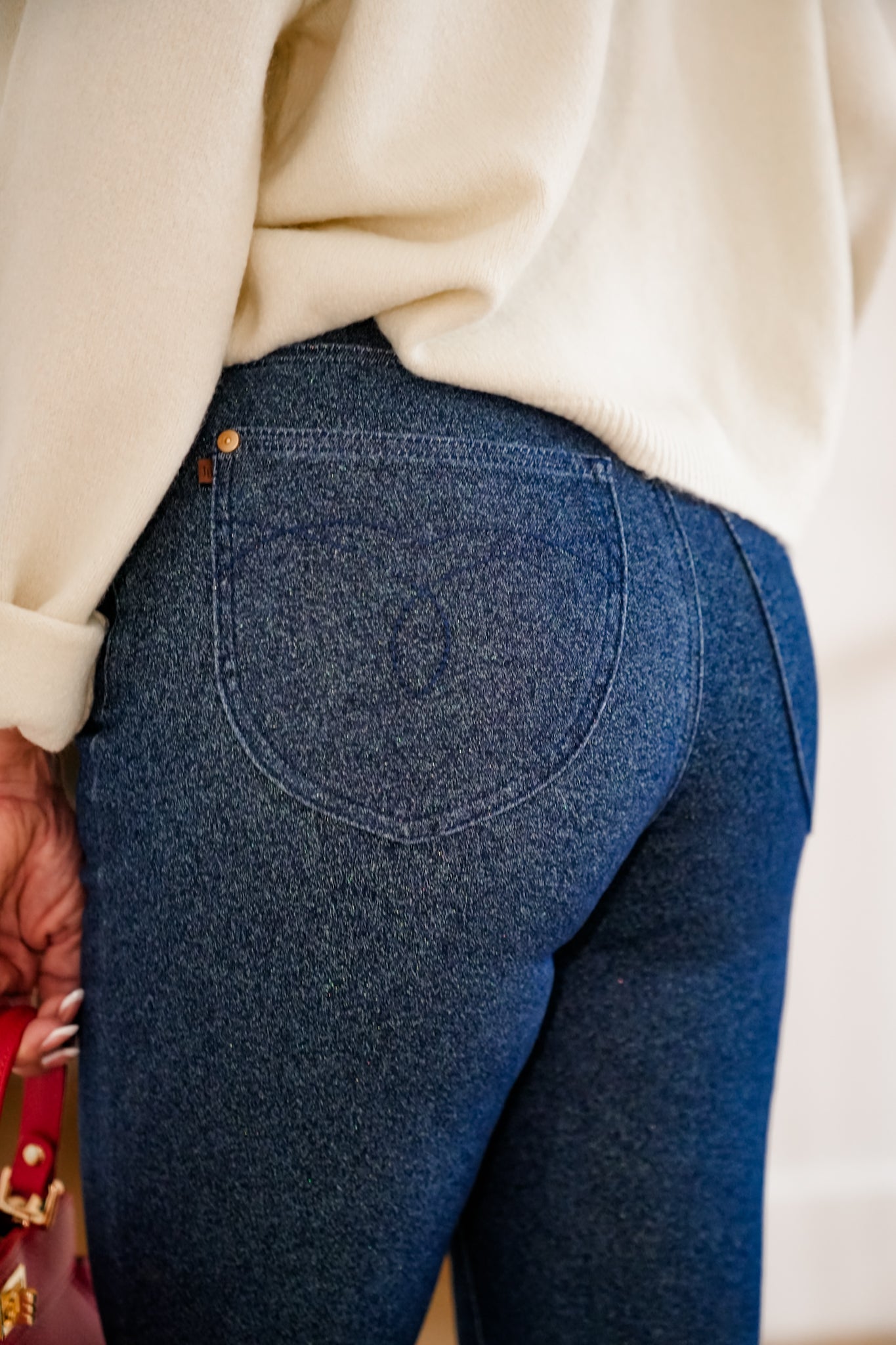 Judy Blue High Rise Dark Wash Sparkle Flare Jeans – Freckled Poppy