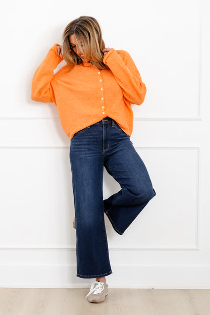 Judy Blue High Rise Dark Wash Ankle Wide Leg Jeans