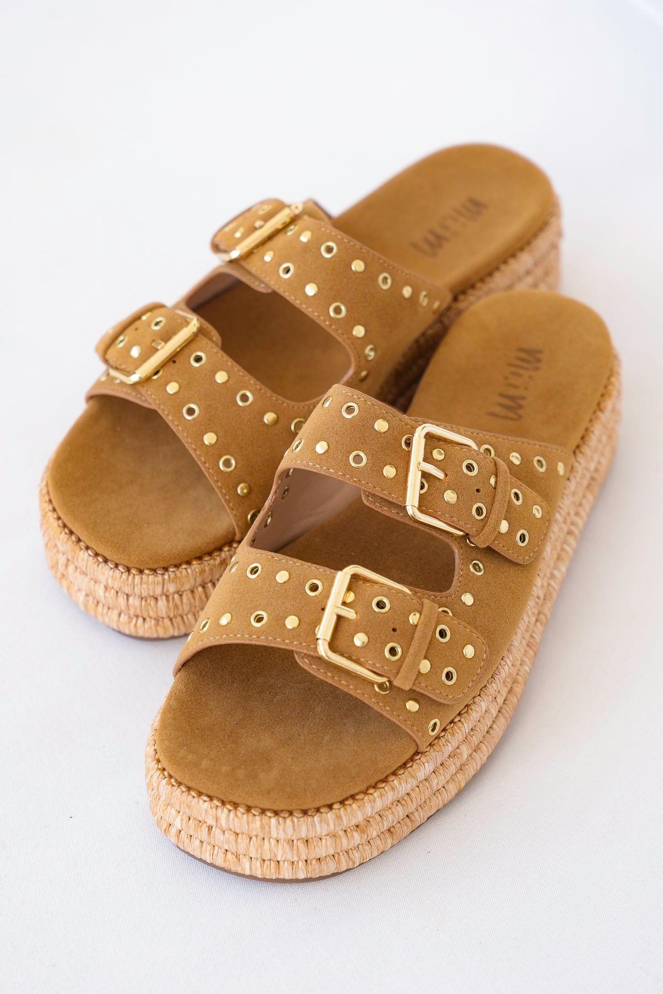 Adjustable Buckle Platform Sandal with Braided Jute Sole