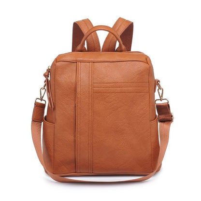 Everett Vegan Leather Trim Backpack