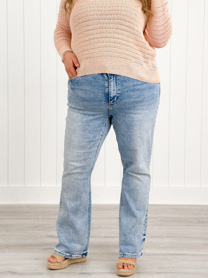 Vervet High Rise Vintage Wash Seamless Bootcut Jeans
