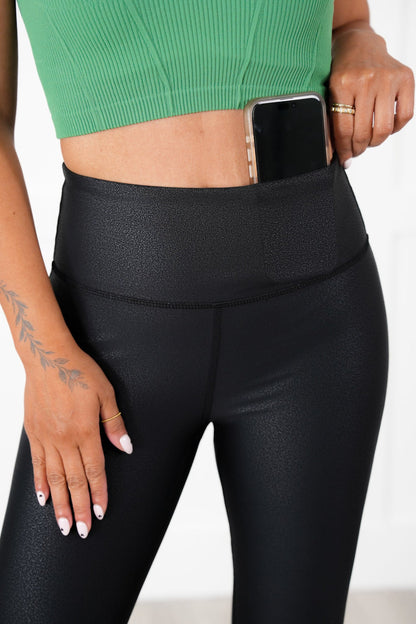 RESTOCK! PLUS/REG PEBBLE LEGGINGS THE BEST!!!!!!! Black Foil Scale Leggings