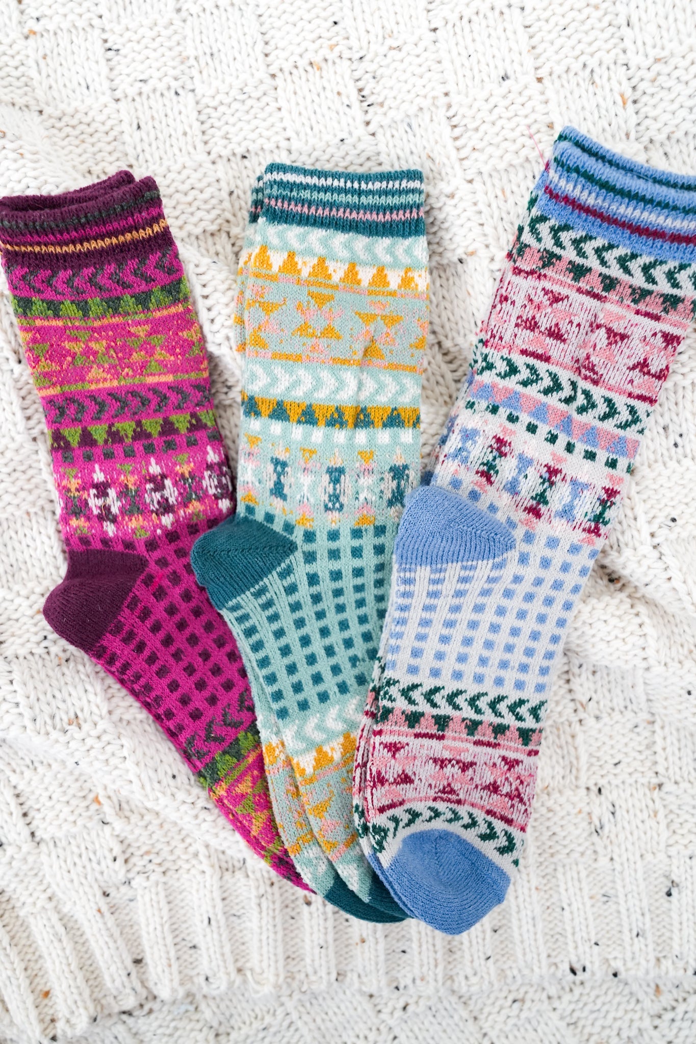 Restock! Geometric Graphic Crew Socks