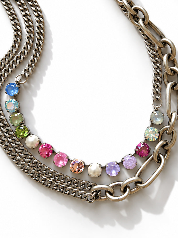 TOVA Cricket Necklace In Antique Silver Pixie Mix