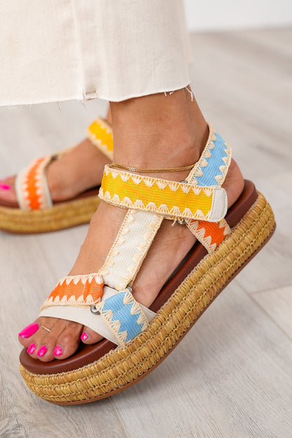 MIA Chic Woven Platform Sandal