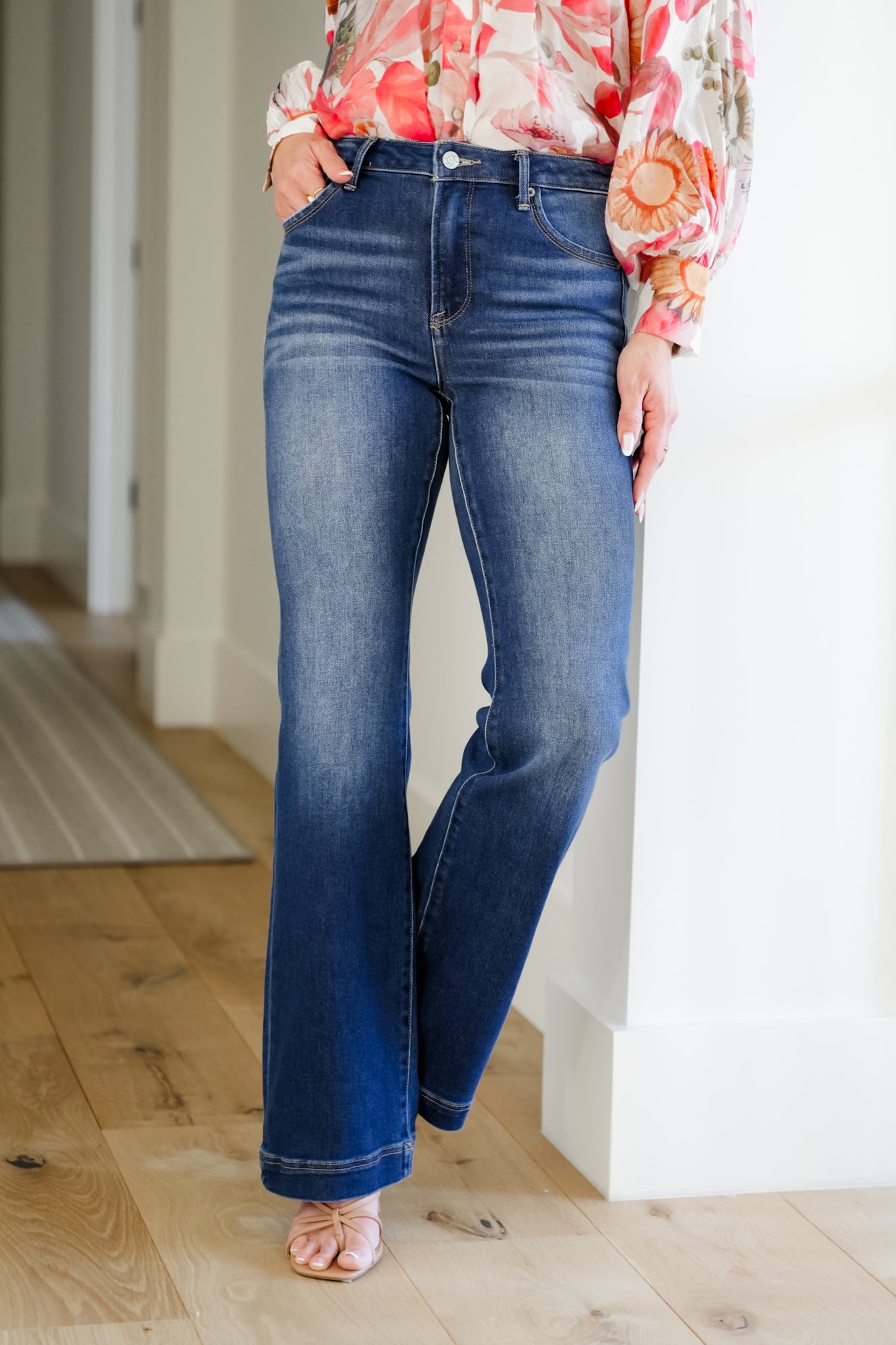 J21 Eleven By Risen High Rise Dark Wash Bootcut Jeans