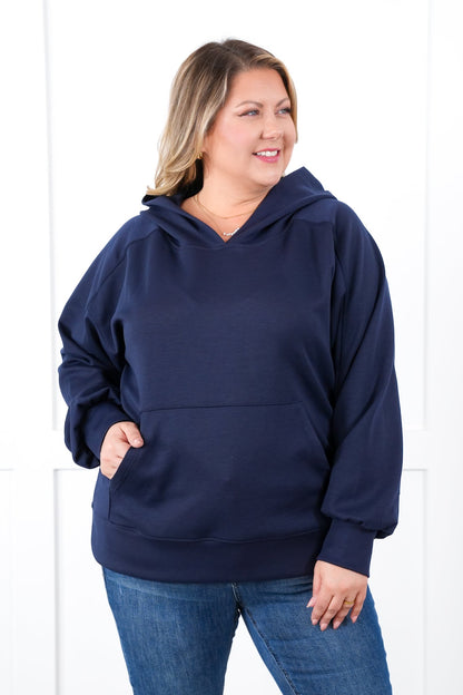 Door Buster! Plus/Reg Long Sleeve Pullover Hoodie with Kangaroo Pocket