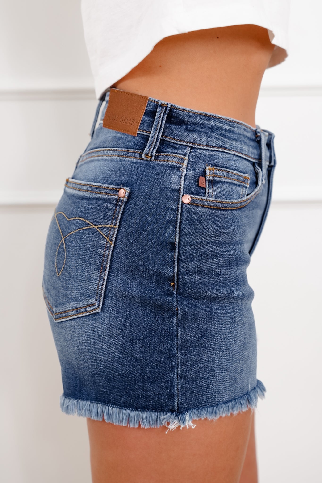 Judy Blue Dark Wash Slim Shorts