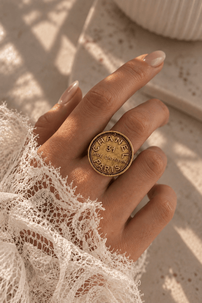 Yochi Coin Ring - Freckled Poppy