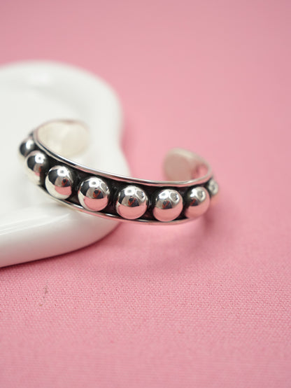 BOHO SOL Sterling Silver Ball Cuff