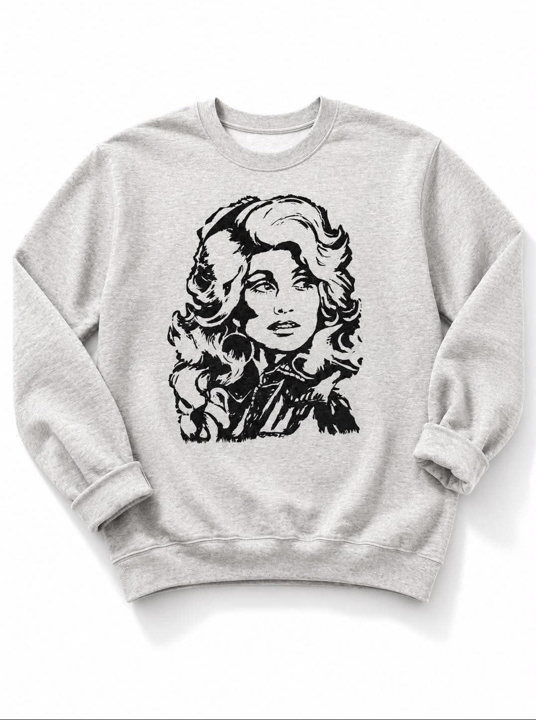 Plus/Reg Long Sleeve Dolly Graphic Sweatshirt