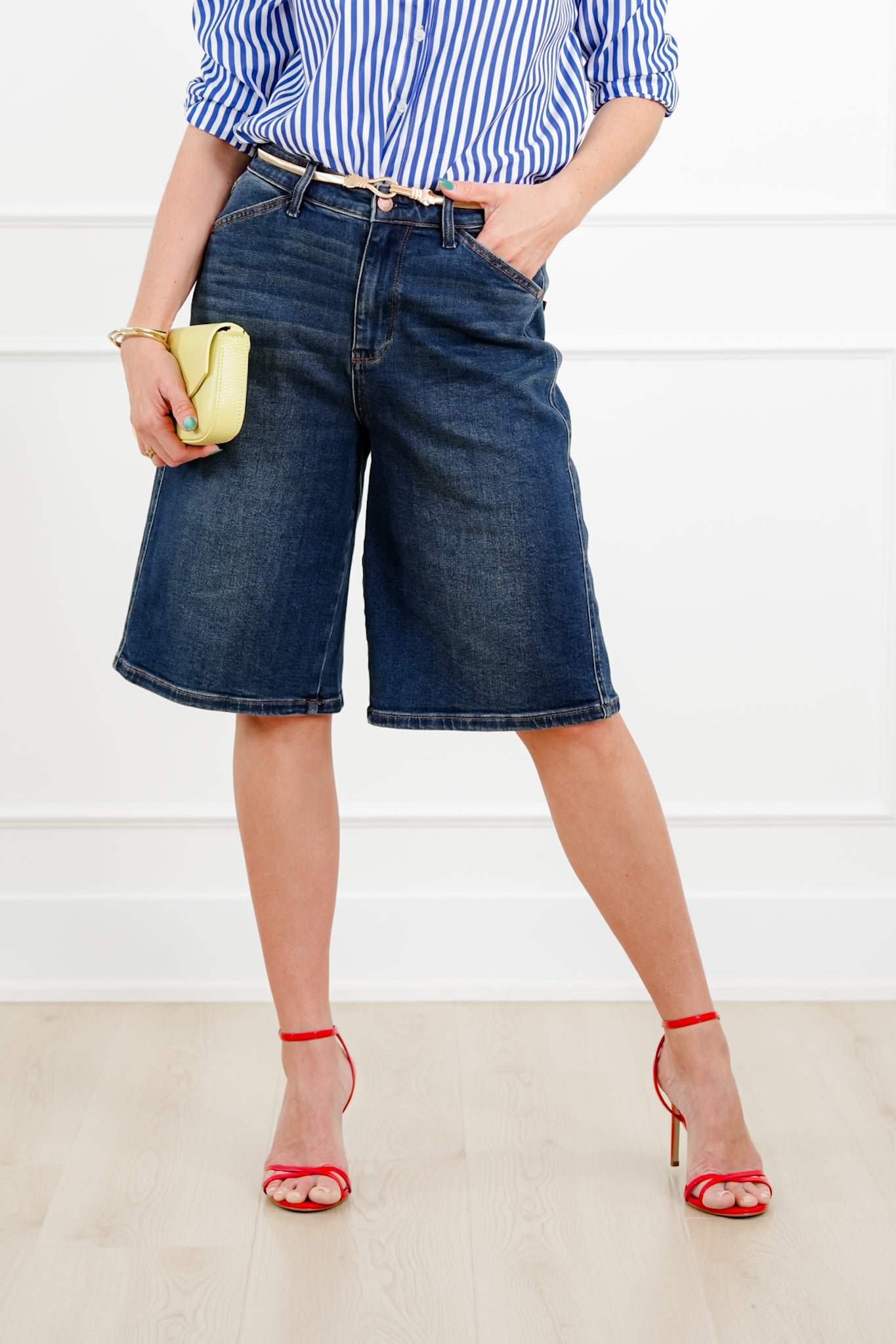 Judy Blue Dark Wash Jort