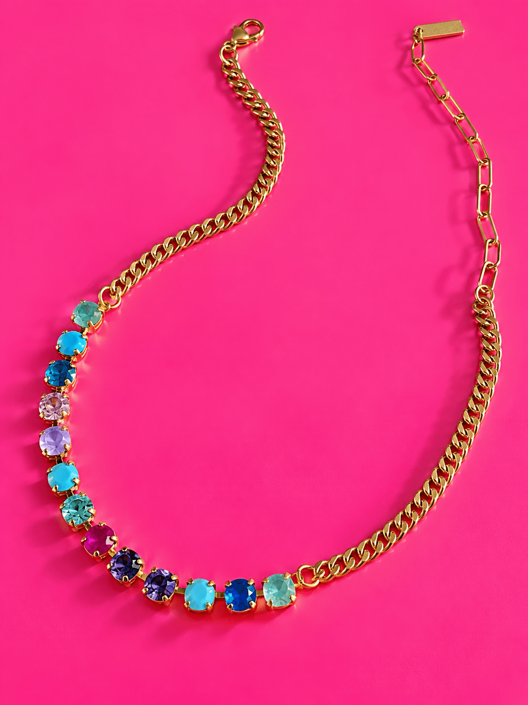 TOVA Mini Oakland Crystal Necklace in Prairie Fairy - Freckled Poppy