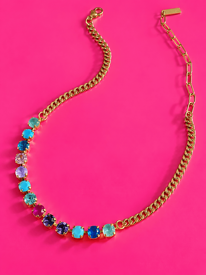 TOVA Mini Oakland Crystal Necklace in Prairie Fairy - Freckled Poppy