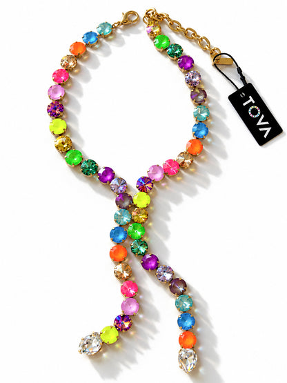 TOVA Split Necklace In Electric Cowboy
