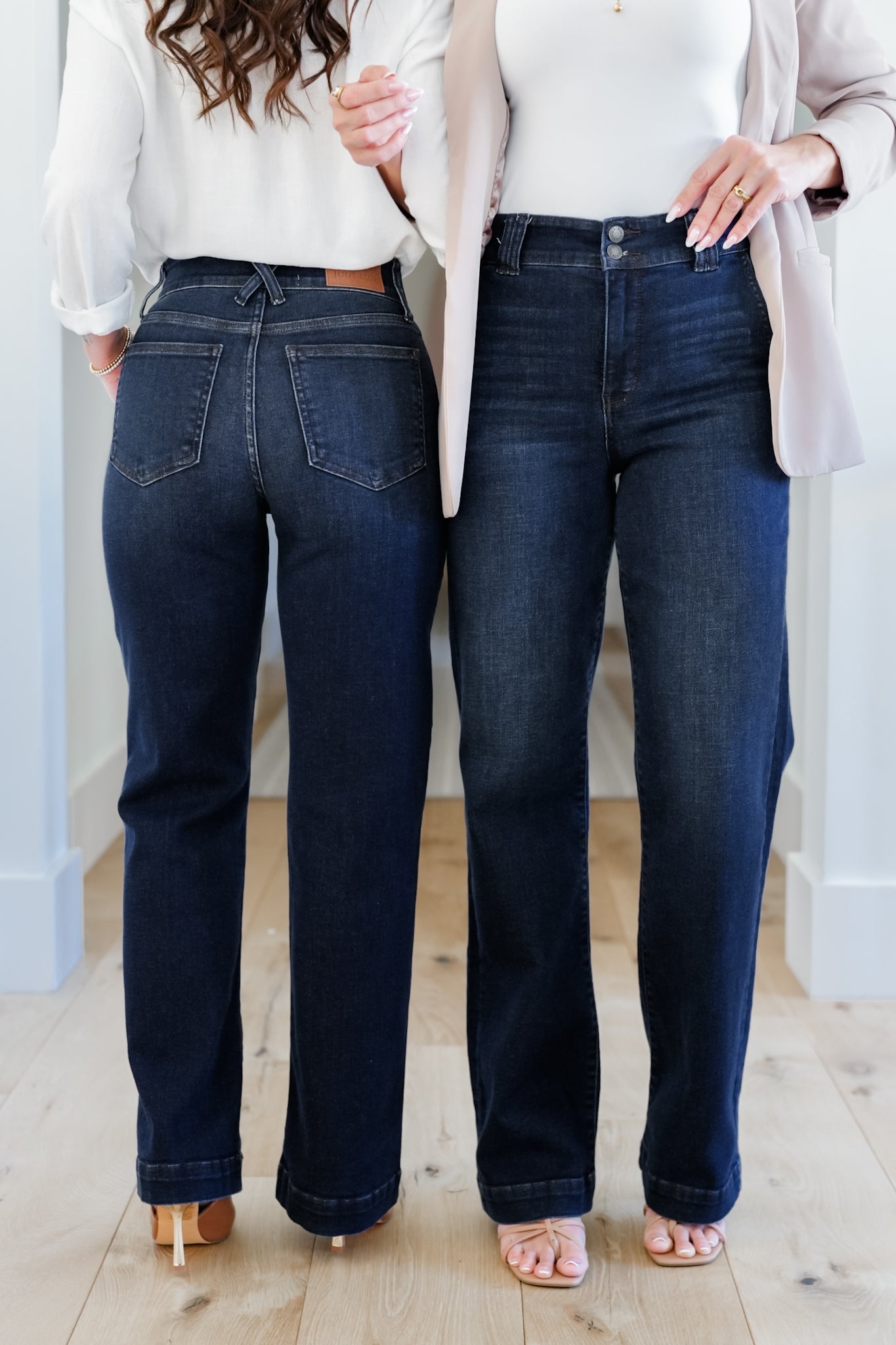 Judy Blue The Everly Trouser Dark Wash Trouser Wide Leg Jeans