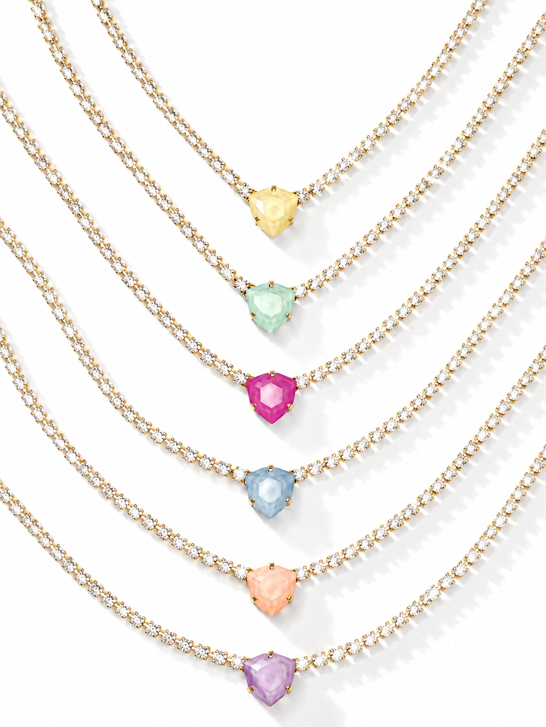TOVA Rhys Triangle Necklace