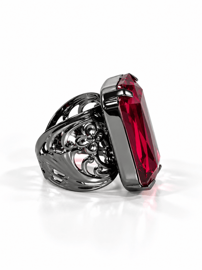 Sorrelli Viretta Adjustable Cocktail Ring - Freckled Poppy