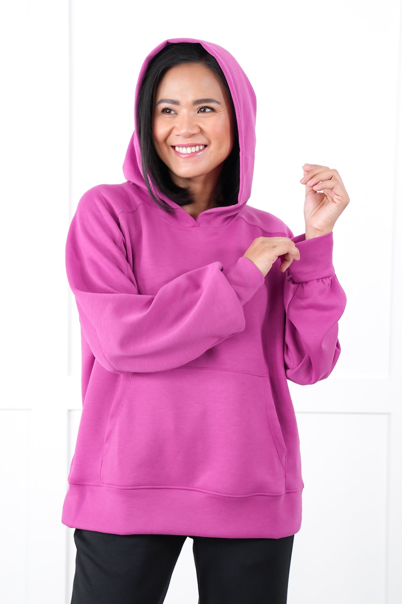 Door Buster! Plus/Reg Long Sleeve Pullover Hoodie with Kangaroo Pocket