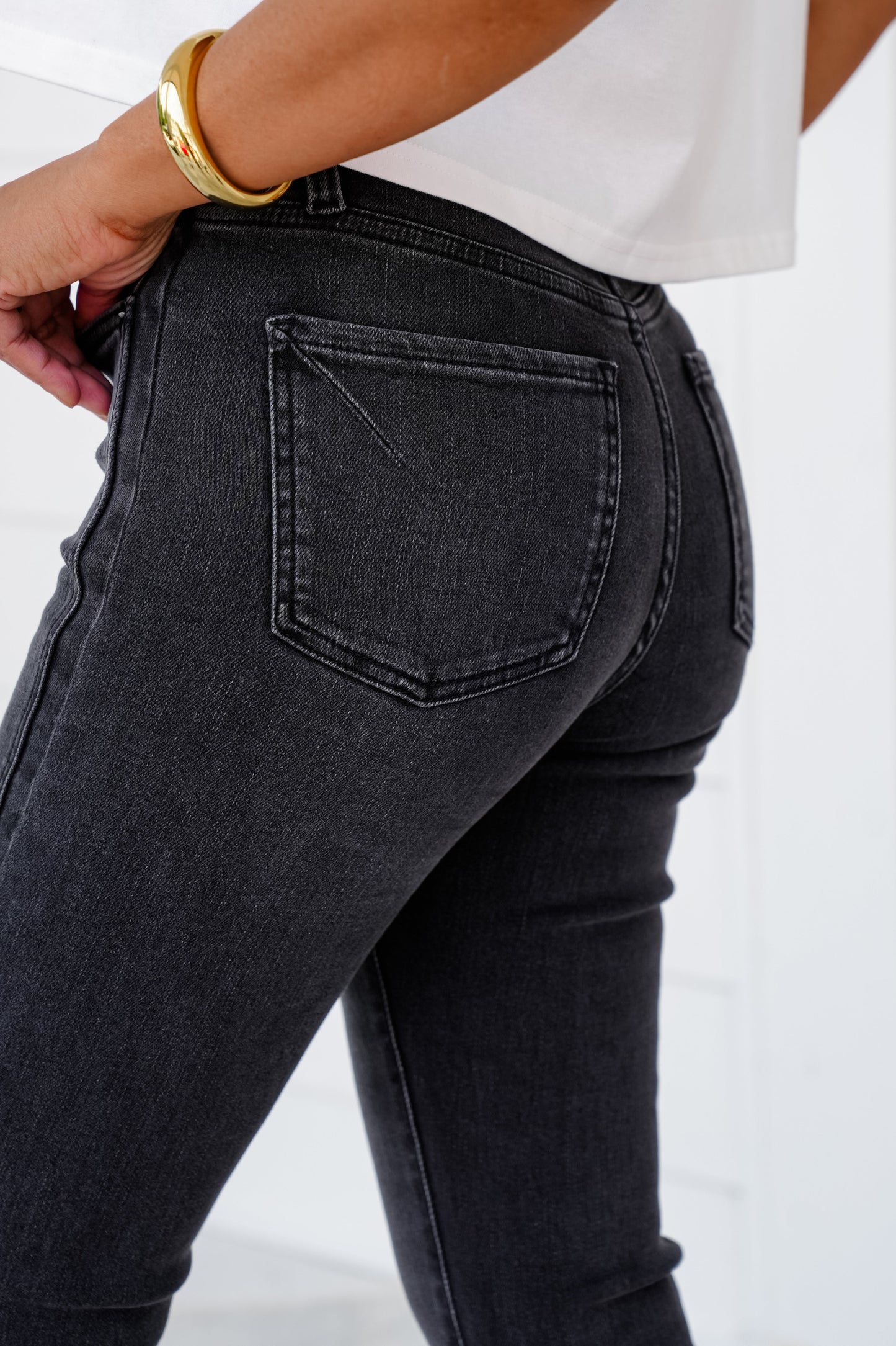 RFM High Rise Black Bootcut Jeans