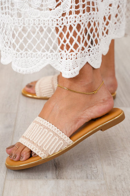 Corky's "Here For A Good Time" Woven Sandal