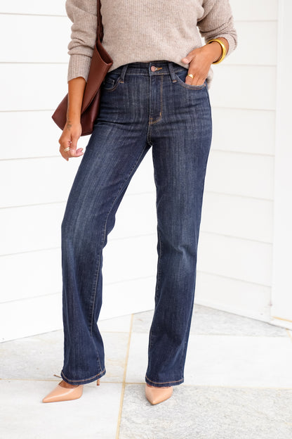 Judy Blue High Rise Dark Wash Straight Leg Jeans