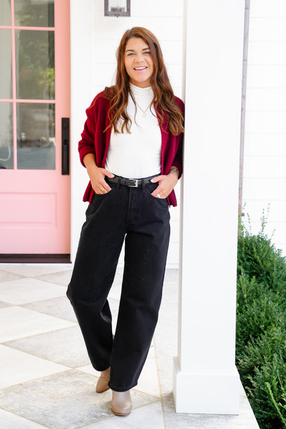 Judy Blue High Rise Black Marlow Arc Rigid Magic Trouser Jeans