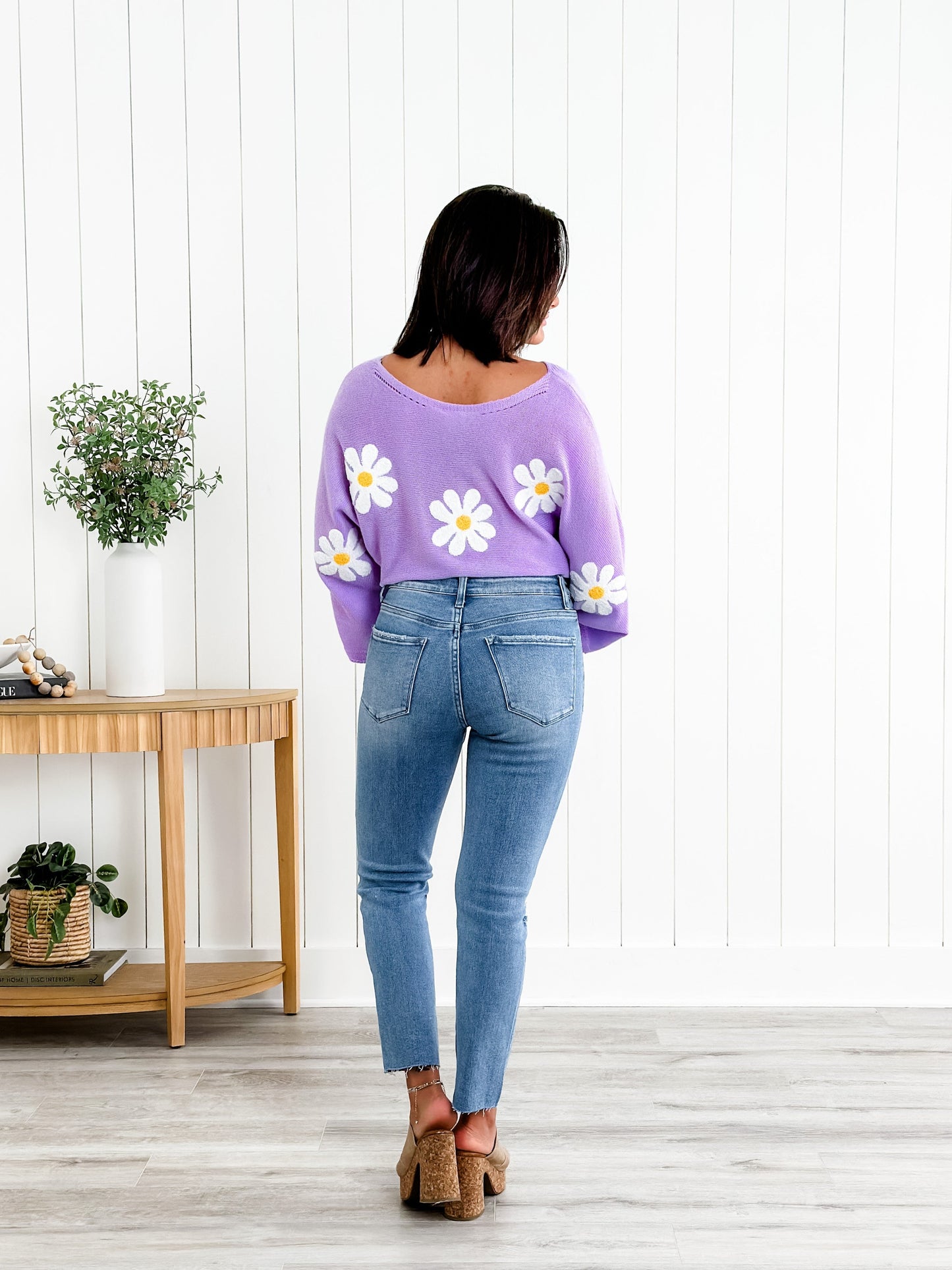 Lovervet High Rise Medium Wash Slim Straight Leg Jeans